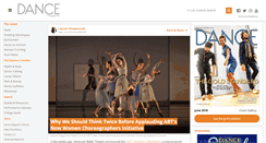 Desktop Screenshot of dancemagazine.com